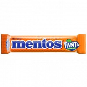 Жевательная конфета Ментос мини со вкусом фанты Mentos mini Fanta Orange 10 гр