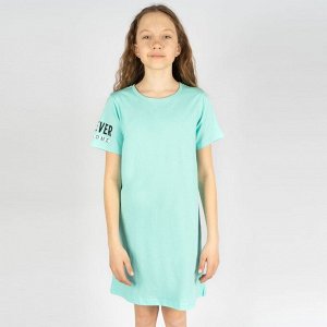81191 Платье для девочки мятный,сиреневый