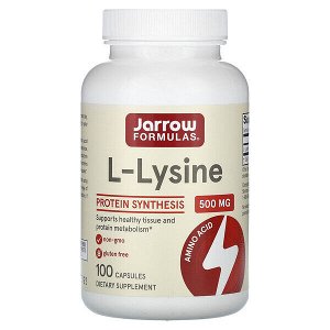 Jarrow Formulas L-лизин 500 mg 100 кап.