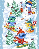 Полотенце кухонное вафельное &quot;Год дракона&quot; 3 50*63