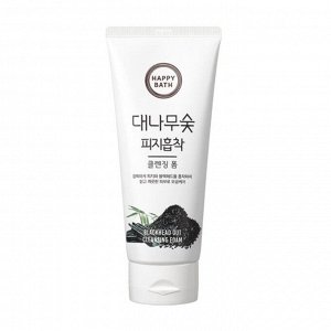 Happy Bath Очищающая пенка с древестным углем  HAPPY BATH BLACKHEAD OUT CLEANSING FOAM