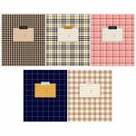 Тетрадь 12л., клетка ArtSpace &quot;Узоры. Check and tweed&quot;, эконом