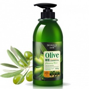 Питательный шампунь для волос с маслом оливы BIOAQUA, 400 мл
