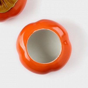 Набор банок керамических для хранения Persimmon, 2 предмета: 175 мл, посуда для Хэллоуина, цвет оранжевый