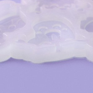 Силиконовый молд для леденцов и шоколада «Морской мир», 9,8x7,5x1 см, цвет прозрачный