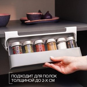 Органайзер для хранения сыпучих продуктов, подвесной, 32x13.5x9.5 см