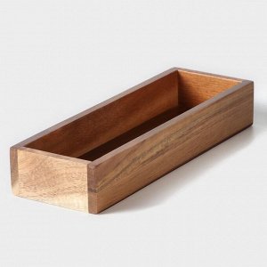 Лоток для подачи столовых приборов Magistro Tropical 25x8x4 см, акация