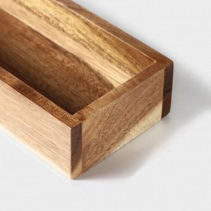 Лоток для подачи столовых приборов Magistro Tropical 25x8x4 см, акация