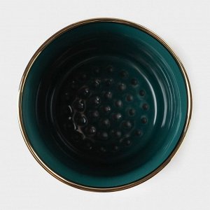 Подставка для столовых приборов Gold, 10.5x10.5x13 см, керамика, зелёная