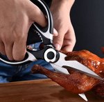 Универсальные кухонные ножницы с чехлом (для рыбы, птицы, орех)