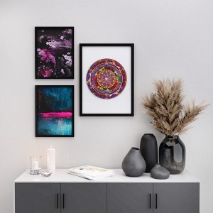 Пазл фигурный деревянный Infiniti Mandala, размер 22х22 см, 166 деталей