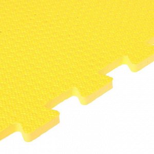Мягкий пол универсальный «New-накат. Соты», цвет жёлтый, 100 x 100 см, 14 мм