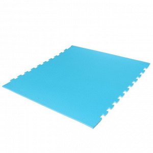 Мягкий пол универсальный «New-накат. Соты», цвет голубой, 100 x 100 см, 14 мм
