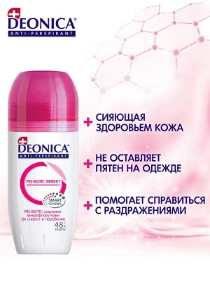 DEONICA Дезодорант - Антиперспирант ролик Pre-Biotic Эффект 50мл