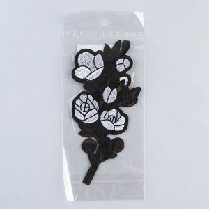Термоаппликация "Цветок", 15 х 7 см, 1 шт