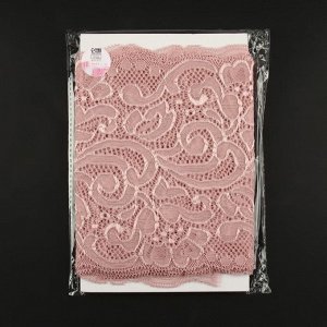 Кружевная эластичная ткань, 170 мм ? 2,7 ± 0,5 м, цвет розово-бежевый