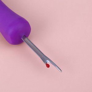Вспарыватель с прорезиненной ручкой, 13 см, цвет фиолетовый