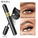 HelloKiss Dual Effect 4D Тушь для ресниц 2-в-1