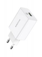 Сетевое зарядное устройство Borofone BA21A QC 3.0 18W / Зарядное устройство / Зарядка для телефона / Адаптер сетевой