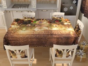 Фотоскатерть Дед мороз и снегурка 212