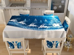 Фотоскатерть Дед мороз и снегурка 115