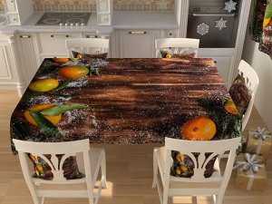 Фотоскатерть Дед мороз и снегурка 151