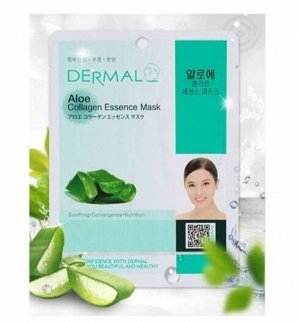 Маска косметическая Dermal коллаген и экстракт алоэ 23г Корея