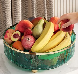 Вращающийся органайзер для кухни, круглый органайзер для специй и приправ, 1 шт., 27 х 7 см.