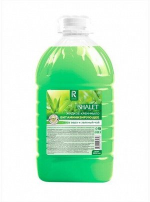 SHALET Крем-мыло Витаминизирующее Зеленый чай и алоэ вера 5л (РК)