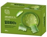 MUKUNGHWA Освежающее туалетное мыло с экстрактом Алоэ вера &quot;Fresh Aloe Soap&quot; (кусок 100 г) / 48