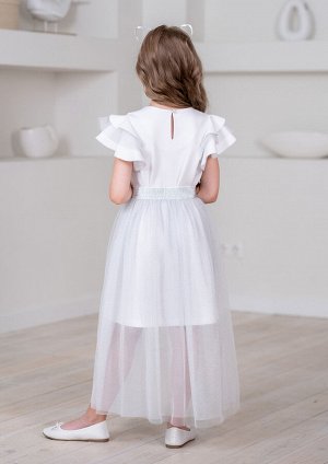 ALOLIKA Леония нарядная юбка белый
