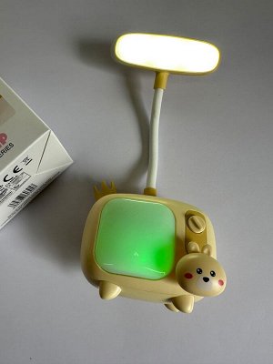 LED Лампа светодиодная настольная TV-зверюшки "Заяц" CS305, с держателем для ручки и аккумуляторной батареей