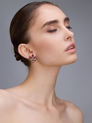 amberholl Яркие объёмные серьги из натурального вишневого янтаря «Осень»