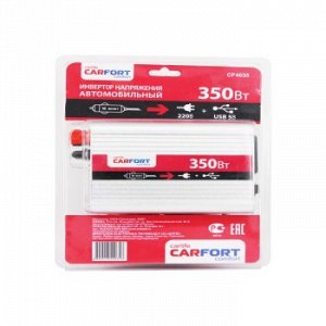 Инвертор напряжения "CarFort" DC12v- AC220v. 350w