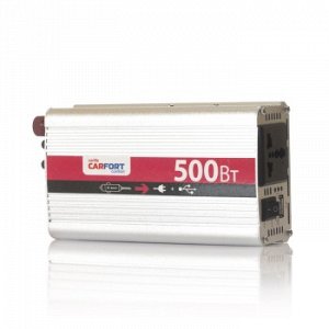 Инвертор напряжения "CarFort" DC12v- AC220v. 500w