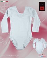 Гимнастический купальник Г 23-361 ХБ белый