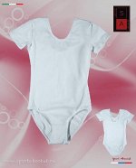 Гимнастический купальник Г 83-361 ХБ белый