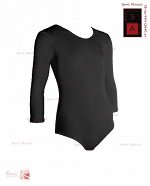 Гимнастический купальник Г 23-301 ХБ чёрный