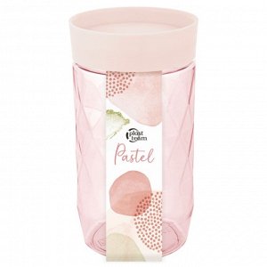 "Pastel" Банка для сыпучих продуктов 1л, цв.персиковая карамель