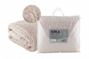 Плед "Пекора" 180х220см, пл.270 цв.серый