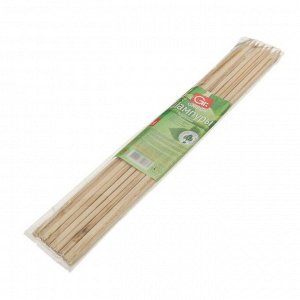 "GRIFON" Шампуры для шашлыка деревянные 40см, 16шт.