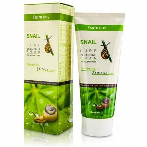 Farm Stay SNAIL PURE CLEANSING FOAM Пенка для умывания - Улитка, 180 мл