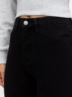 Брюки женские джинсовые черные
