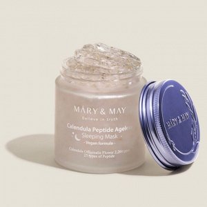 Ночная гелевая маска с календулой и пептидами | Mary&May Calendula Peptide Ageless Sleeping Mask 110g