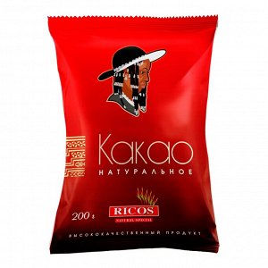 Какао порошок RICOS 200г, КТД