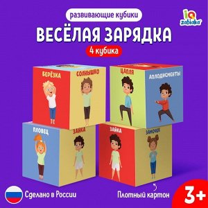 IQ-ZABIAKA Кубики «Зарядка», 4 элемента