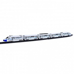 Железная дорога «Экспресс», работает от батареек, длина пути 914 см, свет, уценка