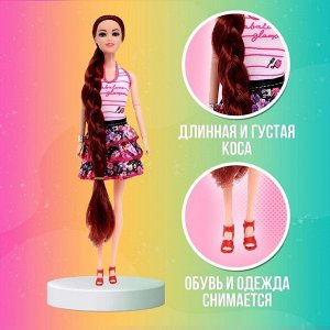 Кукла-модель шарнирная «Даша» в платье, МИКС