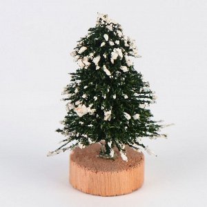 Миниатюра кукольная «Ёлочка со снегом», набор 5 шт., размер 1 шт. — 2x4x2 см