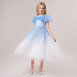 Платье детское, цвет голубой